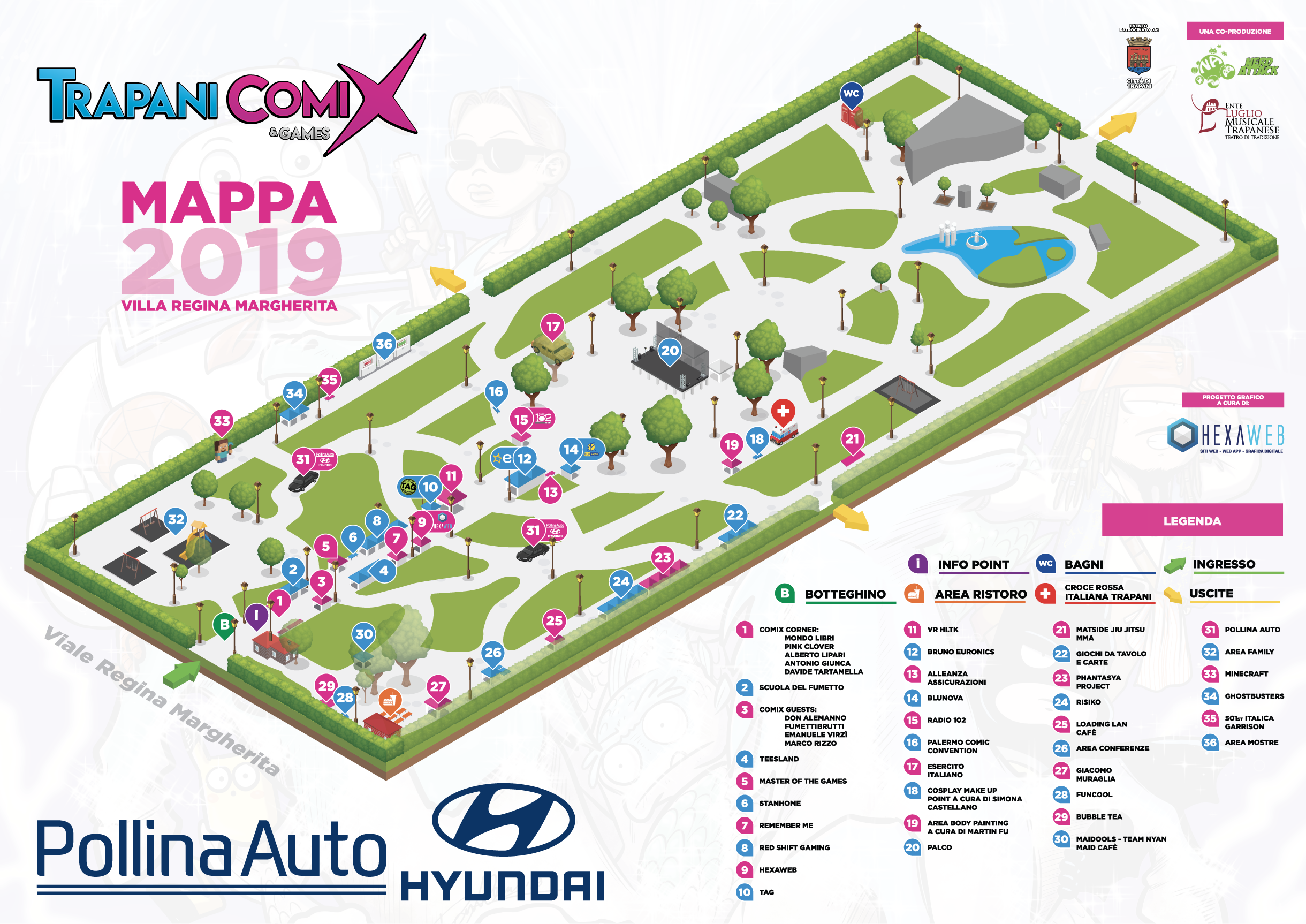 Mappa Trapani Comix - 2019